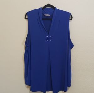 VIP by AVENUE Blue Sleeveless Top